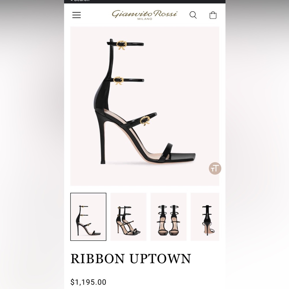 Gianvito Rossi Women's Ribbon Uptown Sandals